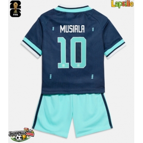 Saksa Jamal Musiala #10 Vieraspaita Lapsille MM-kisat 2026 Lyhythihainen (+ shortsit)